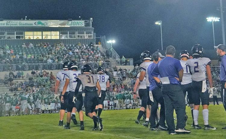 While not the final result head coach Caleb Sorrells wanted, he contends that it was “a different loss” than last year’s 33-3 blowout defeat at the hands of the same Franklin County Lions, showing a glimpse of his team’s improvement.
