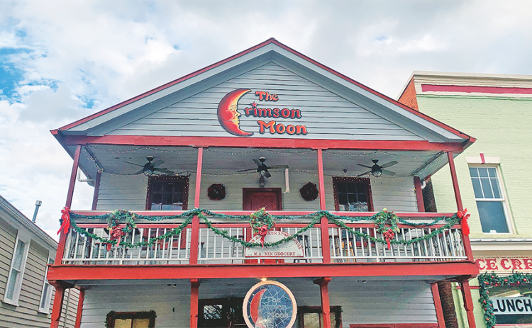 The future of The Crimson Moon is currently unclear as the Parker-Nix building in downtown Dahlonega is on the market.
