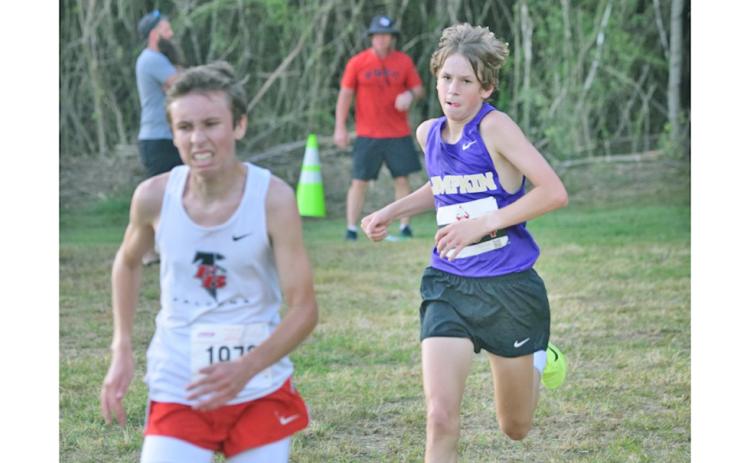 Lumpkin runner Sam Edwards raced his way to a personal best in North Hall last week.