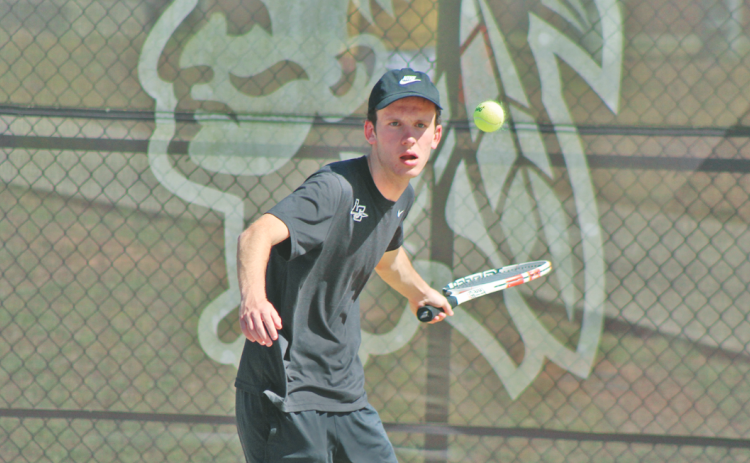 Will McKinney, along with brother Jack, competed as a doubles team and earned a 2-0 victory in the first round of the State Tournament.