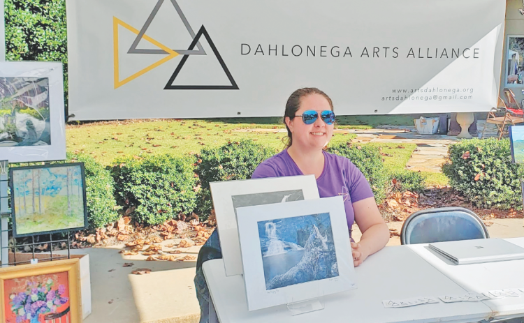 Meagan Garris with the Dahlonega Art Alliance was one of participants in the 2021 Love In Action Fair. The event takes place again Saturday, May 13, 11 a.m.-2 p.m. at St. Elizabeth’s, 1188 Hamp Mill Road. (photo submitted)
