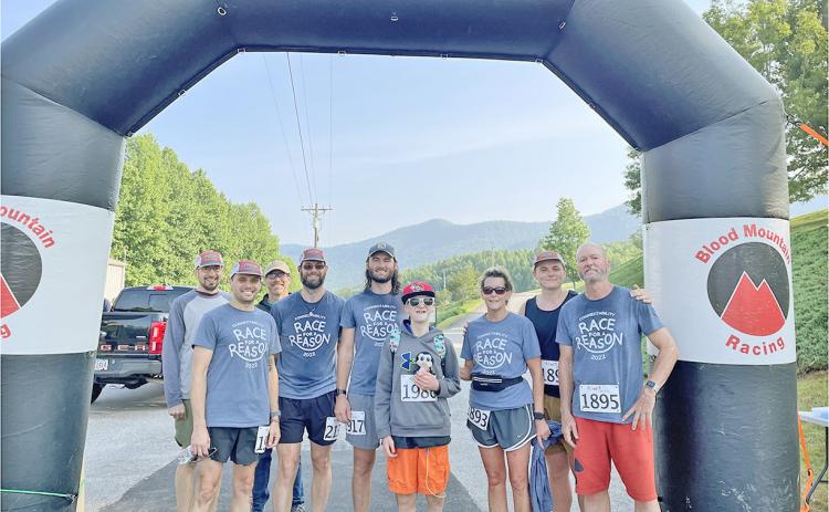 The Race for a Reason squad gathers after a recent event. (photo submitted)