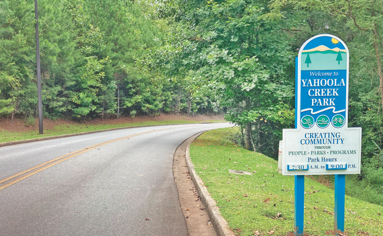 A woman returned to Yahoola Creek Park after dark last week, where she was allegedly attacked.