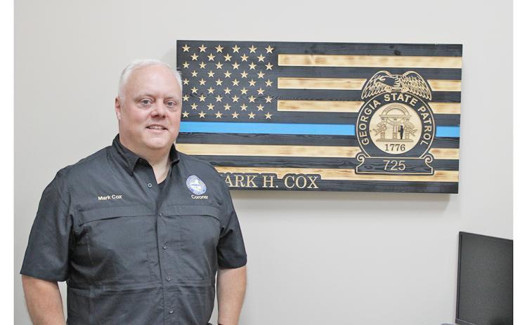 Lumpkin County’s Mark Cox has been honored as Georgia’s 2023 Coroner of the Year by the Georgia Coroners Association.