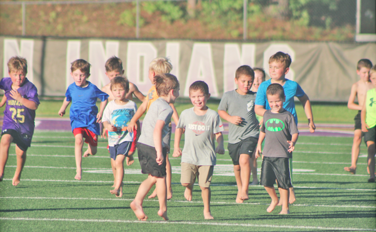 More than one hundred kids participated in last week’s Lumpkin County Football Summer Camp.