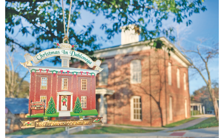 The 2024 Community Helping Place Christmas in Dahlonega Collector’s Ornament has been revealed.  This year’s ornament will depict the historic 1884 Lumpkin County Jail. (Photo by John Bynum)