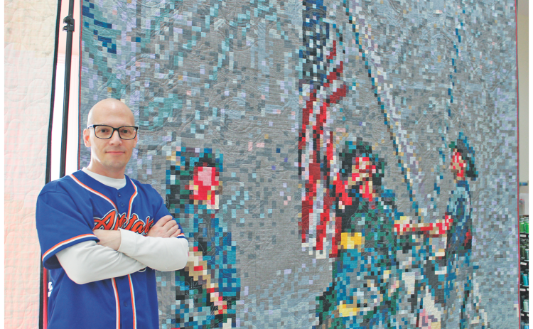 Andrew Lee’s quilt “United We Stand” will be displayed at the 9/11 Museum in New York City.