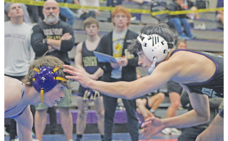 Lumpkin County’s Geovany Hernandez squares off with an opponent.