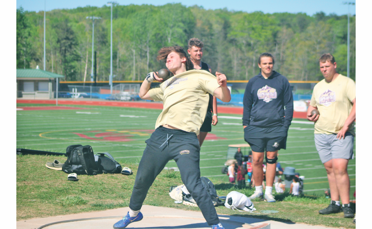Zeke Cochran punched his ticket to State in both discus and shot put events.