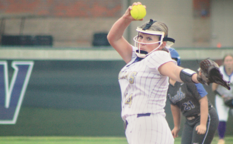 Riley Dyer threw her first varsity no-hitter against a tough Pickens County team.