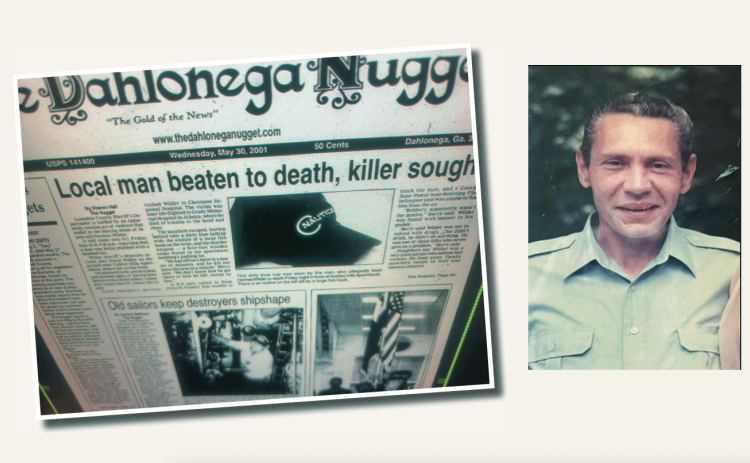 The murder of Herman Wilder was front page news in the May 30, 2001 edition of The Dahlonega Nugget.