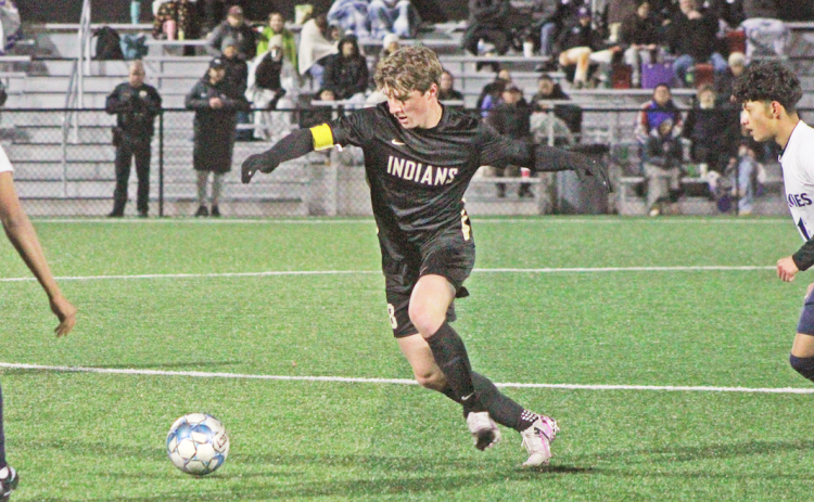 Lumpkin County’s Jack Fugich makes a play on the ball during a recent contest.