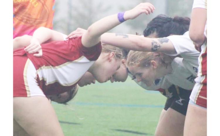 The University of North Georgia team battled several other collegiate intramural teams in Rugby action in Dahlonega last weekend.