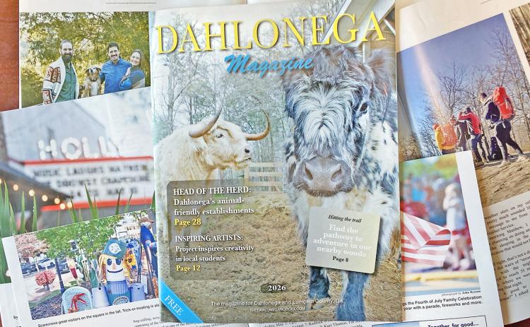 The 2026 edition of Dahlonega Magazine is inserted inside the April 15, 2026 print edition of The Nugget.