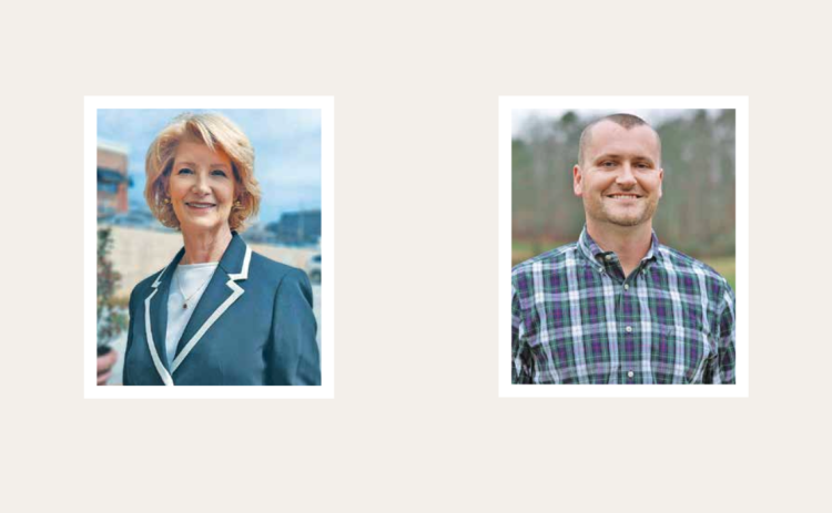 Candidates Katherine James and Rhett Stringer are vying for the Lumpkin County Board of Commissions Chair in the Special Election race.