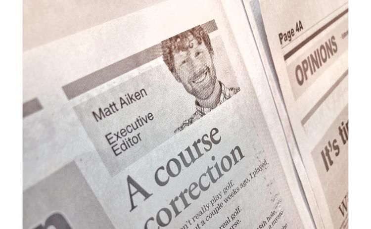 The Nugget’s Matt Aiken took a swing at conquering a nearby golf course along with family and friends.