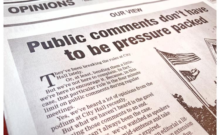 Local folks are having their opinions heard at City Hall, and that’s a good thing.