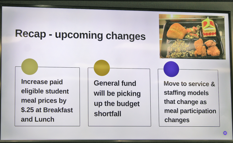 Lumpkin County School Nutrition staff recommendations included increasing paid meal prices, transferring money from the General Fund for the first time since 2022 and making some minor tweaks to the service delivery model.