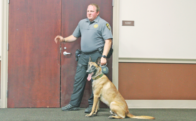 Officer Austin Brown and his K-9 partner Kade became close companions while working together for the Lumpkin County Sheriff's Office. (file photo)
