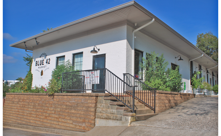 Blue 42 Market in Dahlonega (pictured) is the home of Blue 42 Organics, a local company specializing in Georgia-grown food, locally-roasted coffee and homemade arts and crafts.