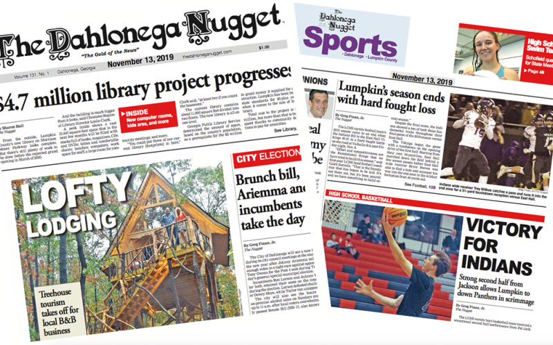 THE NOVEMBER 13 EDITION OF THE DAHLONEGA NUGGET IS OUT NOW. CHECK OUT THIS WEEK'S ARTICLES
