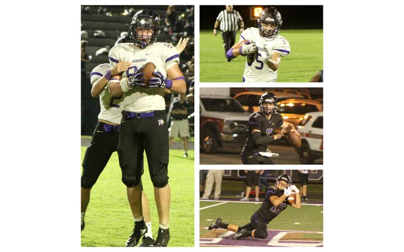 Pictured (clockwise from left) LCHS seniors Aaron Hopkins, BoJack Dowdy, Tucker Kirk and Trey Wilkes were among eight Indian players to be named to the Region 7-AAA All-Region teams for their performances in the 2019 season.