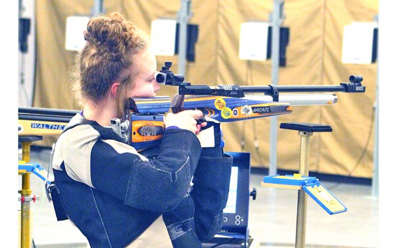 LCHS shooter Ansley Gilstrap earned Top Gun honors and helped the Indians advance to the Area 6 Championship after shooting a score of 289 out of 300 during the Sub-Area Championship versus Centennial High School last week.