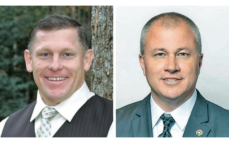 Local sheriff candidates Jack Jones (left) and Stacy Jarrard will face off during the General Primary June 9.