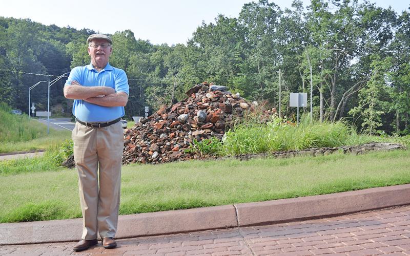 Seven years ago Tom Dyer began to alert local officials of the dangers of the Stone Pile intersection. Now he’s happy to see a newly finished roundabout at the Highway 60 and 9 meeting point.
