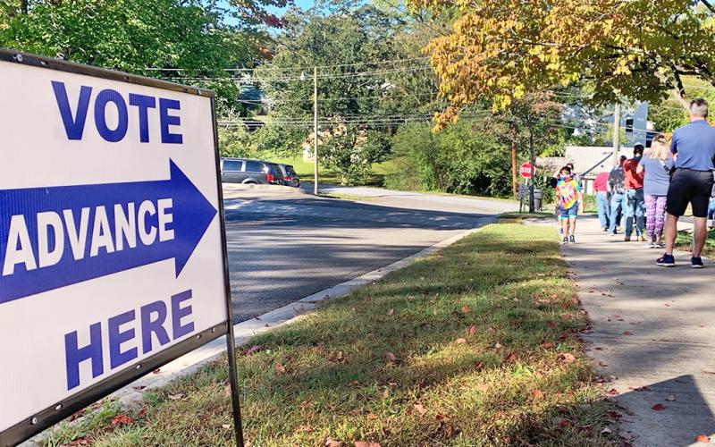 Early voting is going strong on Short Street as polls opened up to locals last week.