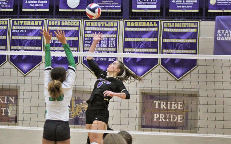 Lumpkin’s Makenzie Caldwell lived above the net during the team’s historical 2020 season, compiling a host of impressive stats.
