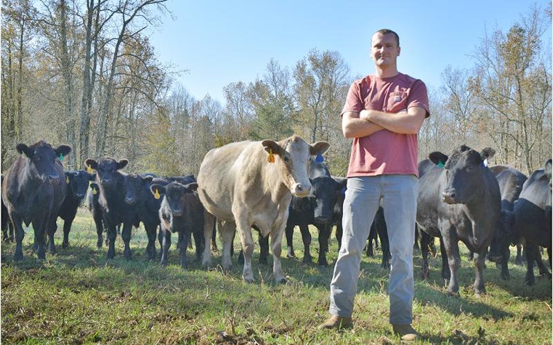 Rhett Stringer’s hard work at Stringer Family Farms has not gone unnoticed as he was recently awarded as the Upper Chattahoochee River Soil and Water Conservation District Farm Family of the Year for Lumpkin County.
