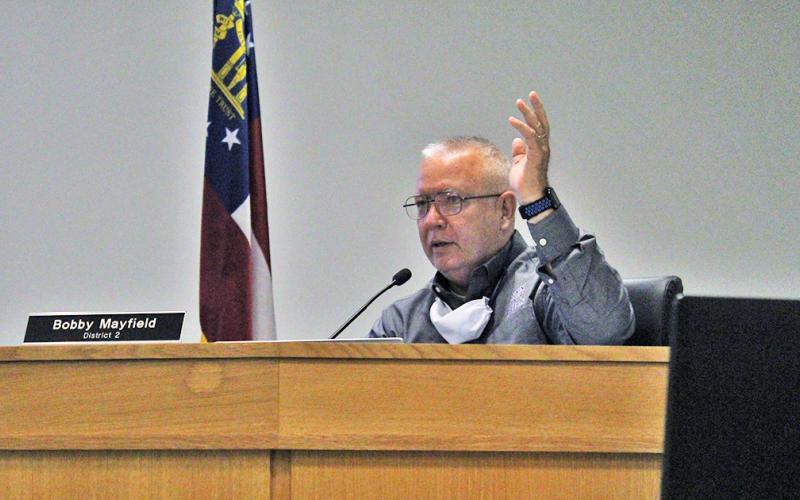 District 2 Commissioner Bobby Mayfield said that if the Commission adopts a noise ordinance it should be more comprehensive than just covering one issue.