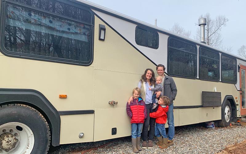 The Garnto’s new home is ready to roll out at any moment as Matt and JoAnna and their children recently made the move into a converted Gillig bus.