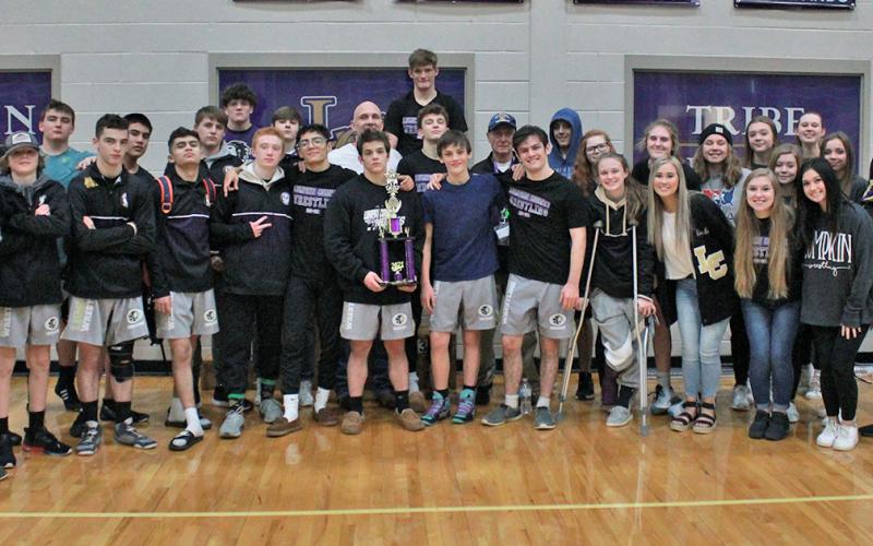 The LCHS wrestling team managed to punch nine tickets to the GHSA Traditional Wrestling State Tournament. The team sent nine qualified wrestlers and two alternates to compete in Macon each having the chance to cement their legacy in wrestling history as a state champion.