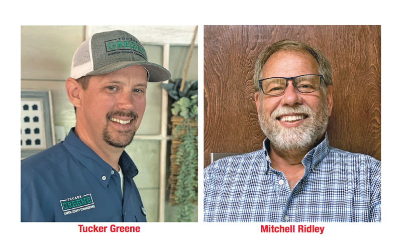 Tucker Greene and Mitchell Ridley are the candidates to fill Lumpkin County’s District 1 seat on the Board of Commissioners.