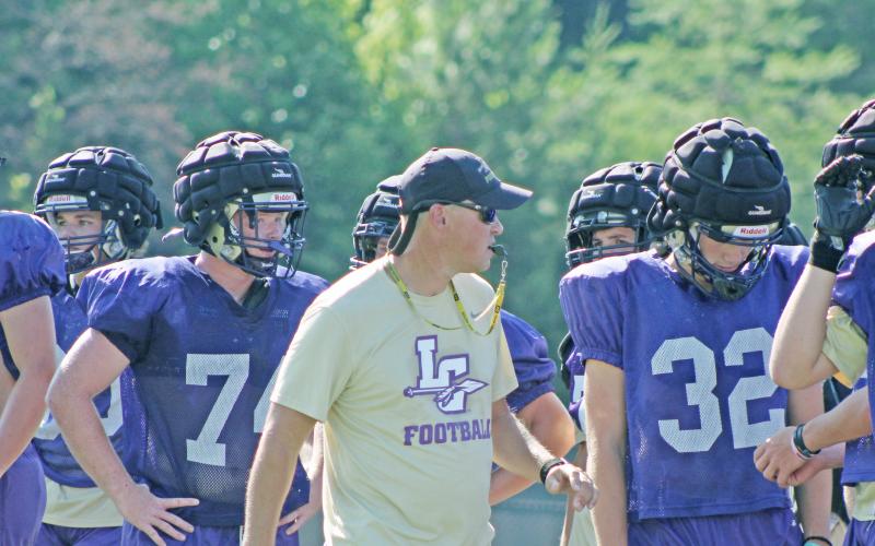 New Lumpkin head coach Heath Webb said training days like this are particularly important for the offensive and defensive lines.