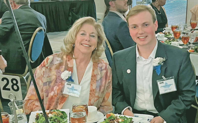 STAR Student Luke Schofield and his STAR Teacher from his 4th grade year, Cindy Teston attended the state STAR dinner recently. “She’s been a tremendous friend these past couple of years,” Schofield said. “She’s never forgotten me even though I was just a little kid.”