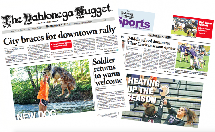 THE SEPTEMBER 4 EDITION OF THE DAHLONEGA NUGGET IS OUT NOW. CHECK OUT THIS WEEK'S ARTICLES