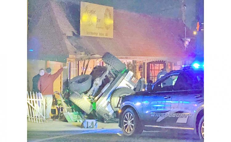 A wild cross-county chase ended on the Cleveland square when the suspect reportedly struck another car and overturned.