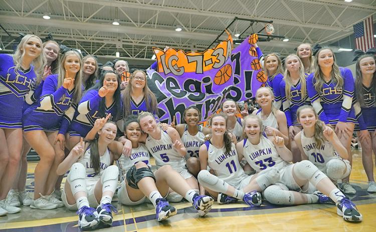 The Lumpkin County High School Girls Basketball team completed a clean sweep of all region competition, combining an undefeated region regular season with a run through the region tournament to claim its second straight Region Championship.