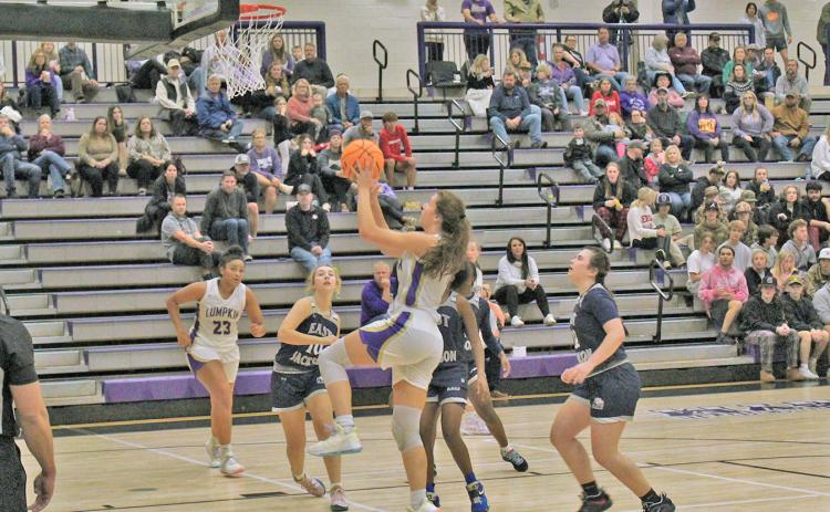 Lumpkin senior Mary Mullinax tallied 13 points with three assists and nine rebounds in the Lady Indians’ season opener.
