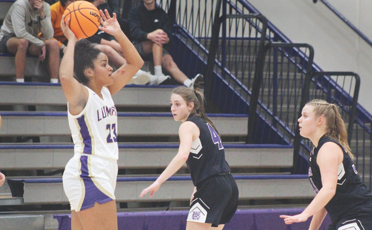 Lumpkin’s Kate Jackson totaled 11 points and eight rebounds against Gilmer last week.