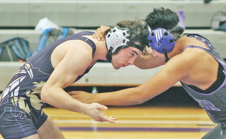 Lumpkin senior wrestler TJ Payne finished as an Area Champion at last week’s competition.
