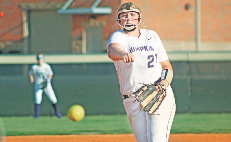 Pitcher Taylor Burton started the season in the circle for the Indians against Union County.