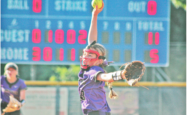 Addilaide Antonia closes out the Indians game against Fannin County that saw a 13-6 finish for the Indians.