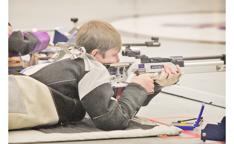 JT Wright scopes out his target in the prone position.